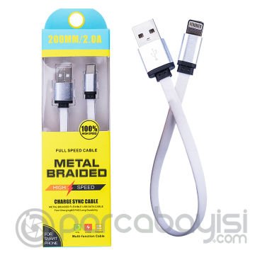 İPhone 13-12-11 8-7 20cm Kısa Şarj Usb Kablo