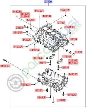 Silindir Bloğu Kia Carens Cerato Soul Orjinal | 319Y32Bh00