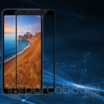 Xiaomi Redmi 7A 5D Full Kaplama Tempered Kırılmaz Cam Ekran Koruyucu