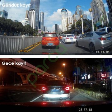 Aynadan Lcd Ekranlı Ön+Arka Kamera+4.3 Inç Lcd Ekranlı Hd Araç Kamerası Yeni Nesil Kamera Tam Set!
