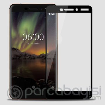 Nokia 6 N6 2018 3d Full Kaplama Kırılmaz Cam Ekran Koruyucu