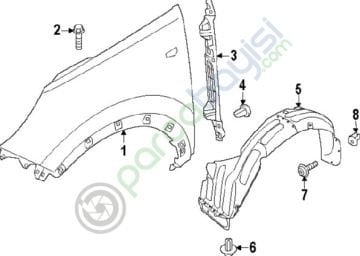 Ön Çamurluk Sağ Orjinal | 663213W000