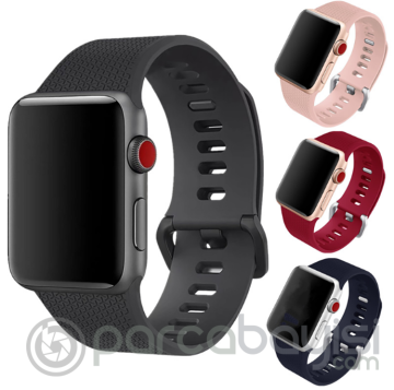 Ally Apple Watch 7-8 41mm 6-5-4 40mm Sport Soft Silikon Kayış Watchbelt 3-2-1 38mm