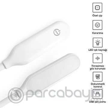 ALLY USB LED Göz Korumalı Dokunmatik Portatif Masa Lambası