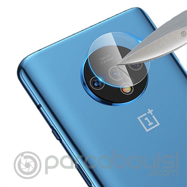 OnePlus 7T Tempered Kamera Koruyucu Kırılmaz Cam