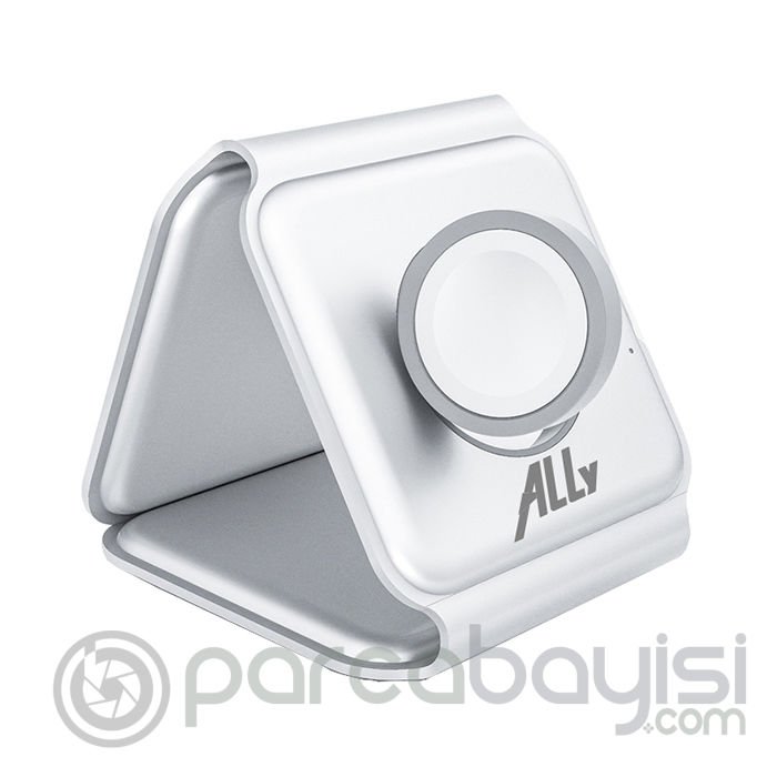 Ally 3 in1 İPhone Airpods İWatch Kablosuz Şarj Manyetik Katlanabilir Şarj İstasyonu