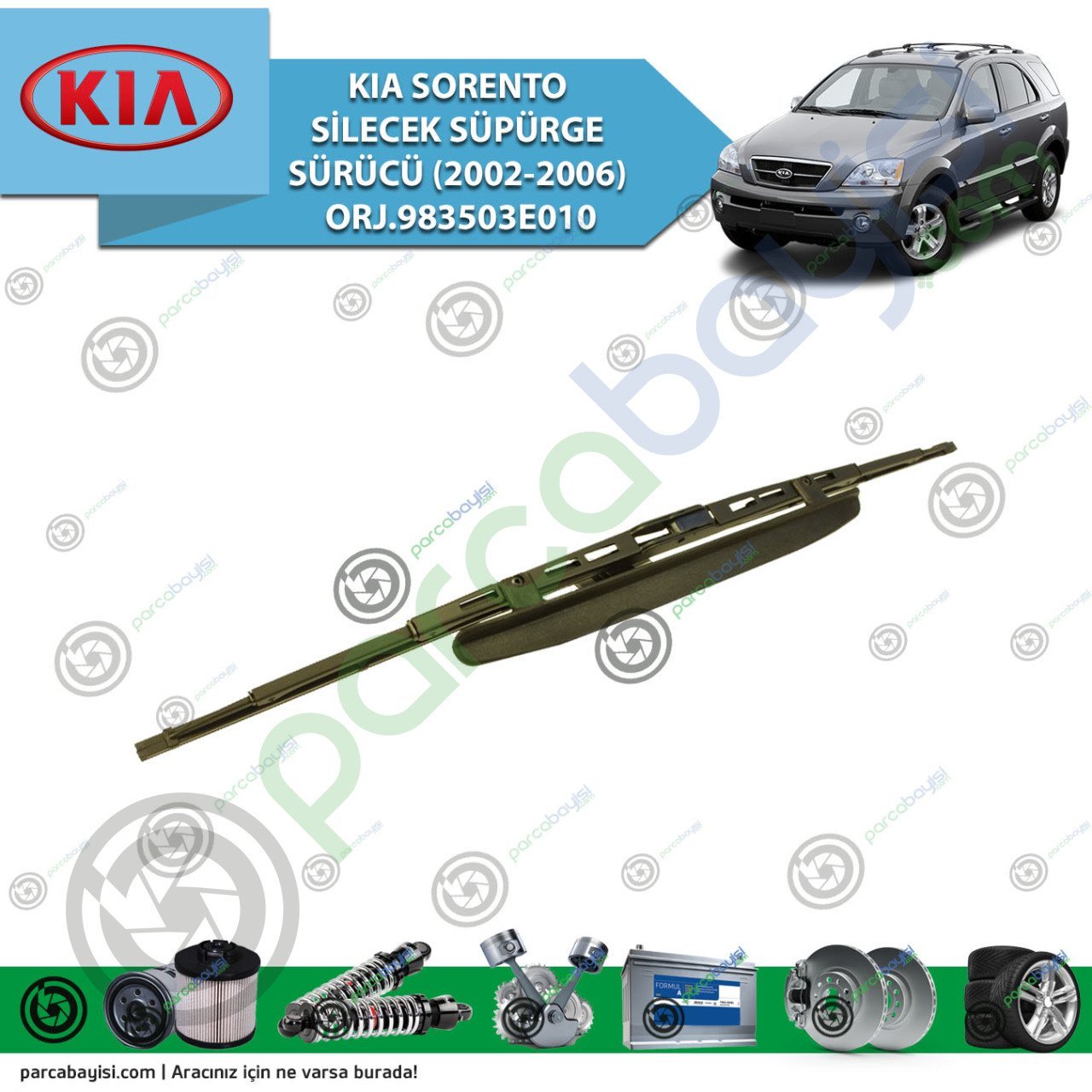 Kia Sorento Silecek Süpürge Sürücü SOL Orjinal | 98350NRL60