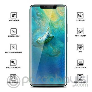 Huawei Mate 30 Pro Full Liquid+UV Işık 3d Kırılmaz Cam Ekran Koruyucu