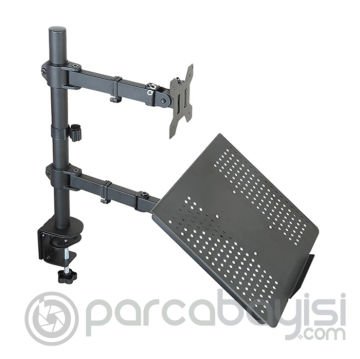 ALLY 15-27inç Ayarlanabilir Mekanik  Laptop Standı ve Monitör Tutucu