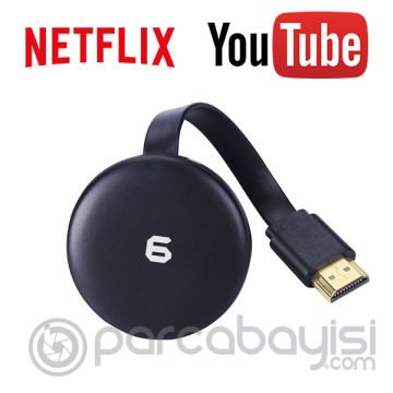 G6 İOS Android Wireless Görüntü Aktarıcı Chromecast Youtube,Netflix
