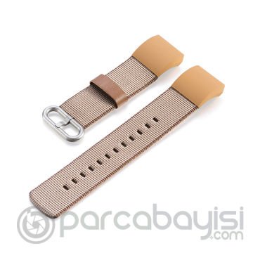 Fitbit Charge 2 Akıllı Saat Çift Renk Noylon Kordon Kayış