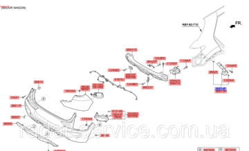 Kia Stonic Arka Tampon Braketi Sağ Orjinal | 86614H8400