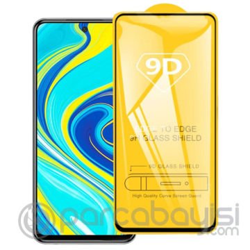 Xiaomi Redmi Note 9 Pro 9D Full Glue Tempered Cam Ekran Koruyucu