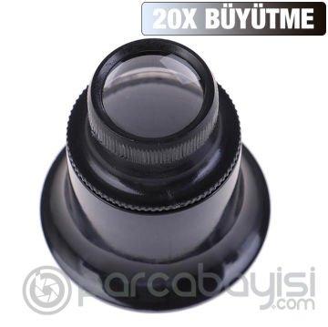 ALLY Saatçi Tamirci Kuyumcu 20X Büyüteç Optik Cam Lens
