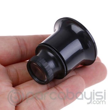 ALLY Saatçi Tamirci Kuyumcu 20X Büyüteç Optik Cam Lens