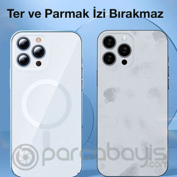 Baseus Crystal iPhone 13 Pro Max Magsafe Silikon Kılıf + Tempered Ekran Koruyucu Set