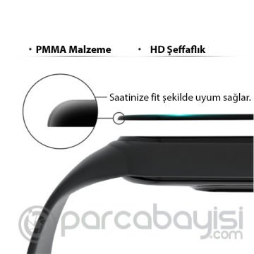 Ally OPPO Realme Watch 3D Full Kaplama Ekran Koruyucu PET+PMMA