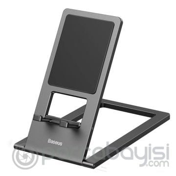 Baseus Katlanabilir Metal Masaüstü Telefon Tutucu ve Tablet Standı