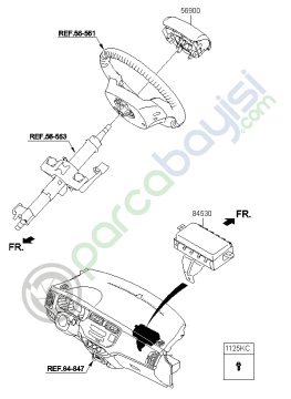 Airbag Yolcu Orjinal | 845301W000