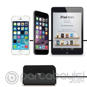 İPhone 11,XS XR 6,6s,7,8  2in1 Masaüstü Stand+ Usb Şarj Kablosu