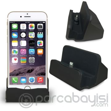 İPhone 11,XS XR 6,6s,7,8  2in1 Masaüstü Stand+ Usb Şarj Kablosu
