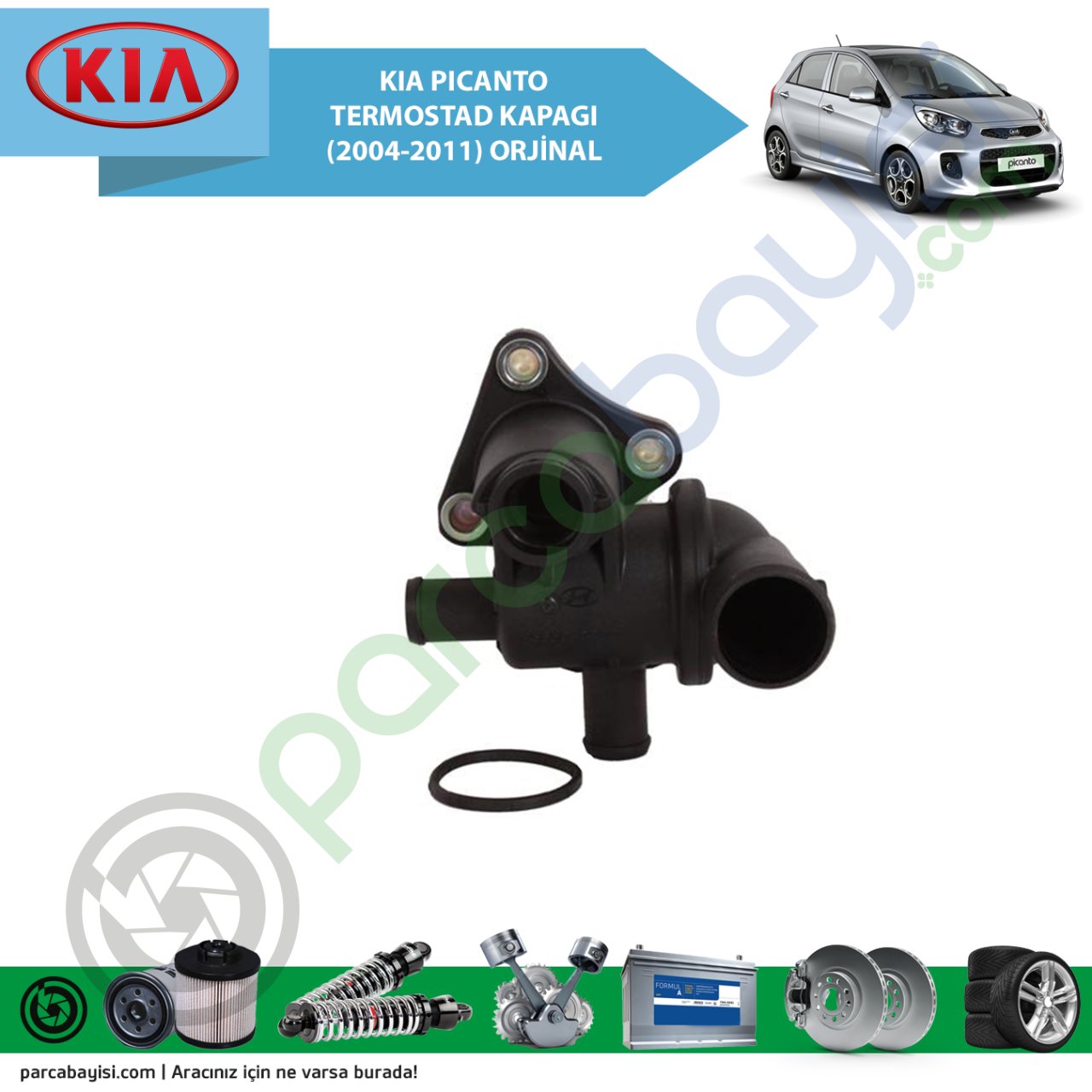 Kia Pıcanto Termostad Kapagı (2004-2011) Orijinal | 2561102566
