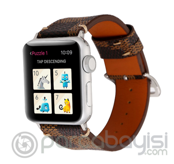Ally Apple Watch 7-8 45mm 6-5-4 44mm Klasik Toka Deri Kayış Kordon 3-2-1 42mm