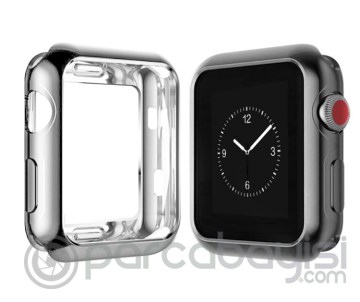 Ally Apple Watch İçin 38mm 1,2,3 Ultra Slim Parlak Bumper Tpu Kılıf