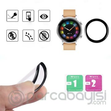 Honor Magic Watch 2 (42mm 3D Kavisli PMMA Cam Ekran Koruyucu