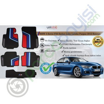 Bmw 3 Serisi F30 Sedan Lüks Lateks Paspas 2012 Sonrası