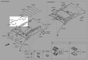 Ön Tavan Tutamağı Sağ Orjinal | 853401W101Dcm