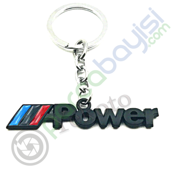Bmw ///Mpower Metal Anahtarlık Mat Siyah