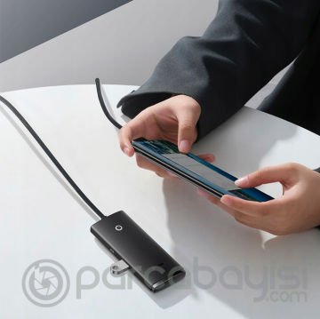 Baseus Lite Series 4 Portlu USB to USB 3.0 HUB Adaptör Çoklayıcı 25cm