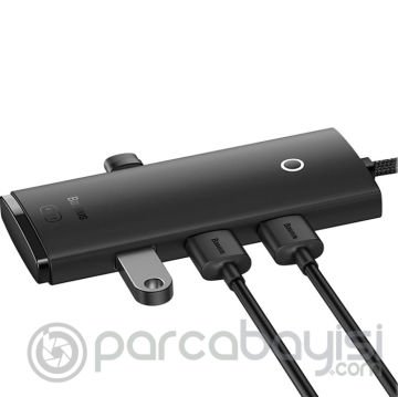 Baseus Lite Series 4 Portlu USB to USB 3.0 HUB Adaptör Çoklayıcı 25cm