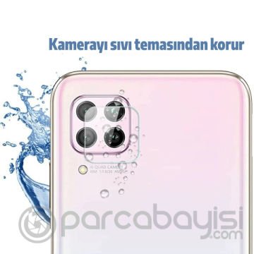 Huawei P40 Lite Tempered Cam Kamera Koruyucu