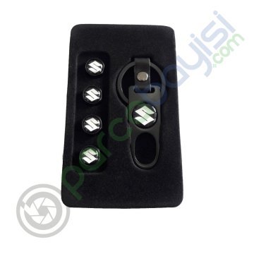 Suzuki Metal Anahtarlık Ve Sibop Kapak Seti 1.Kalite
