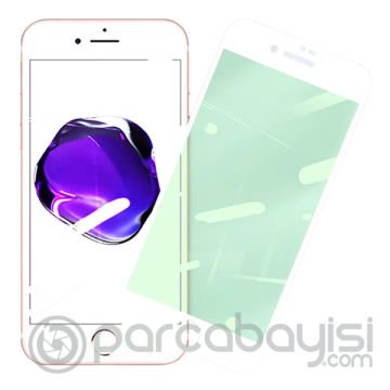 ALLY İPhone 8 Plus 7 Plus Anti -Blue Green Light Göz Korumalı Tempered Full Ekran Koruyucu