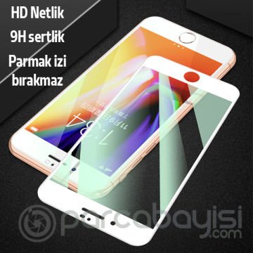 ALLY İPhone 8 Plus 7 Plus Anti -Blue Green Light Göz Korumalı Tempered Full Ekran Koruyucu