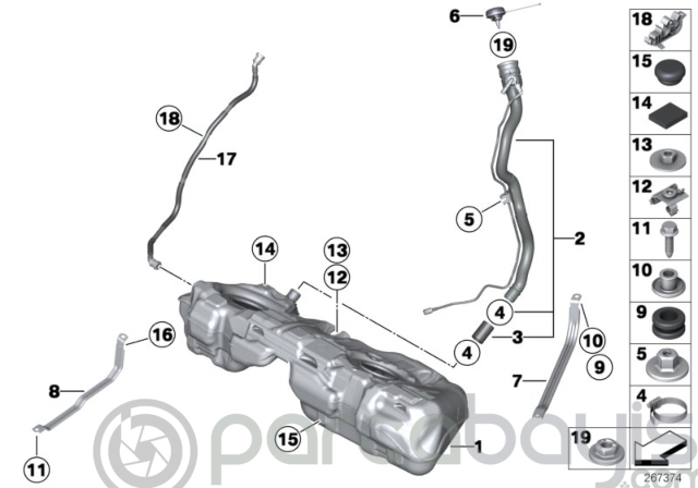 BMW YAKIT DEPOSU ORJİNAL | 16117294609