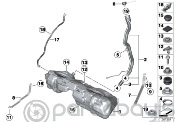 BMW YAKIT DEPOSU ORJİNAL | 16117294609