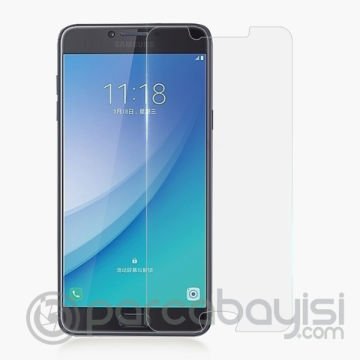 SM  Galaxy C7 Pro Tempered  Kırılmaz Cam Ekran Koruyucu