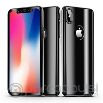 Voero İphone X Xs 360 Koruma Aynalı Parlak Kılıf+ Kırılmaz