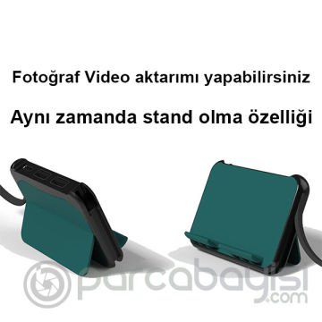 Ally C05 Çok fonksiyonlu İPhone OTG Adaptör Çoklayıcı&Stand