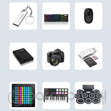 Ally C05 Çok fonksiyonlu İPhone OTG Adaptör Çoklayıcı&Stand