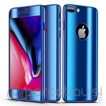 Voero iPhone SE3-SE2 İPhone 8-7 Kılıf Aynalı Parlak Kılıf+ Kırılmaz