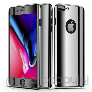 Voero iPhone SE3-SE2 İPhone 8-7 Kılıf Aynalı Parlak Kılıf+ Kırılmaz