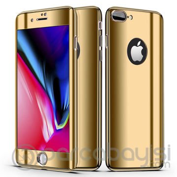 Voero iPhone SE3-SE2 İPhone 8-7 Kılıf Aynalı Parlak Kılıf+ Kırılmaz