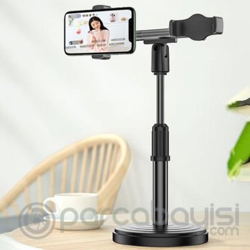 ALLY Masaüstü Youtube Tiktok Canlı Yayın Çift Telefon Tutucu Stand
