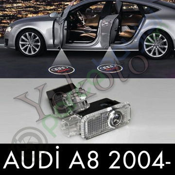 Audi A8 Araca Özel Kapı Logo Aydınlatma 2004