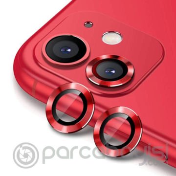 ALLY İPhone 11  6.1 3D  Metal Çerçeveli Kamera Lens Koruyucu